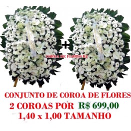 25 - COROA DE FLORES CONJUNTO  